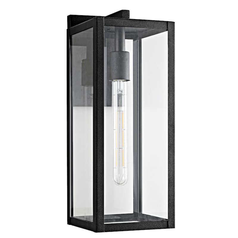 SAFAVIEH Zoja Outdoor Wall Lantern - 6.1"x8"x16" - 6.1" W x 8" D x 16" H - 6Wx8Dx16H