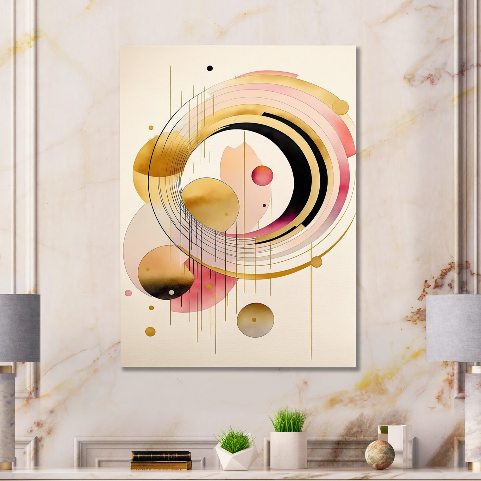 Circular cheap abstract art