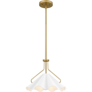 Aged Brass One Light Pendant from the Quoizel Pendant Collection