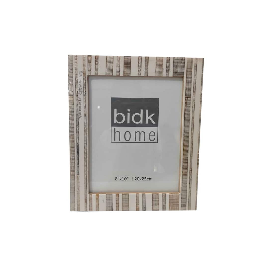 White & Light Grey Resin Picture Frame
