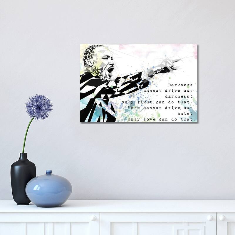 iCanvas "Martin Luther King" by Katia Skye Canvas Print - 12x18x1.5