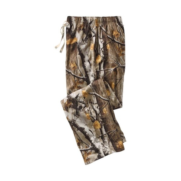 Legendary Whitetails Men's Big Game Camo Woodlot Cotton Lounge Pants - big game camo