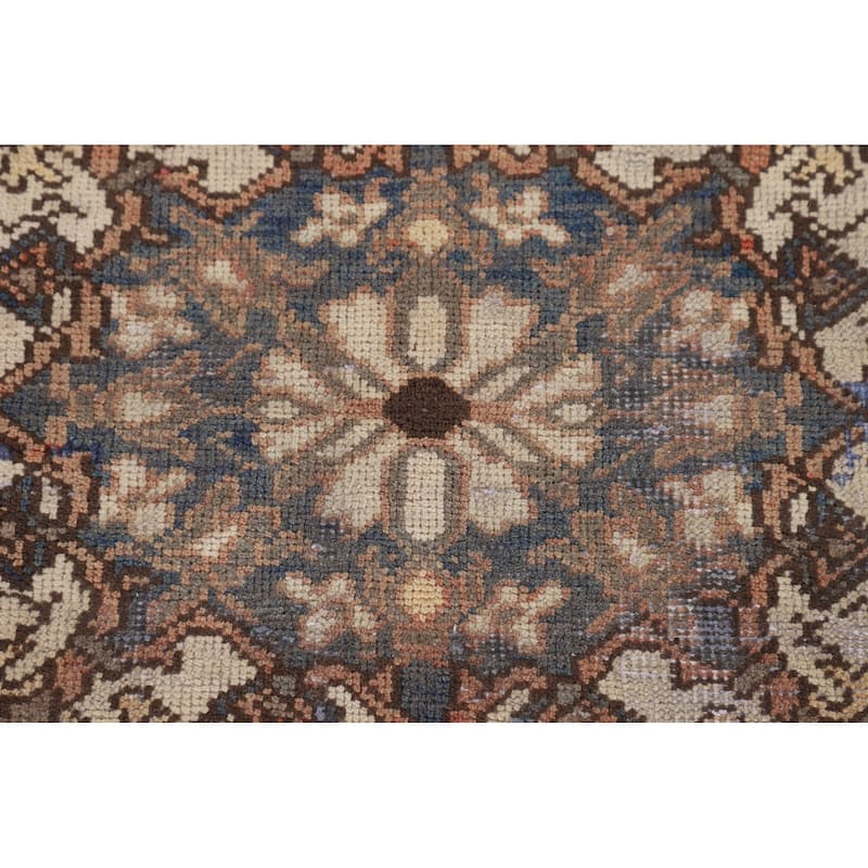 Bakhtiari Persian Vintage Area Rug Handmade Bedroom Wool Carpet - 5'2" x 10'1"