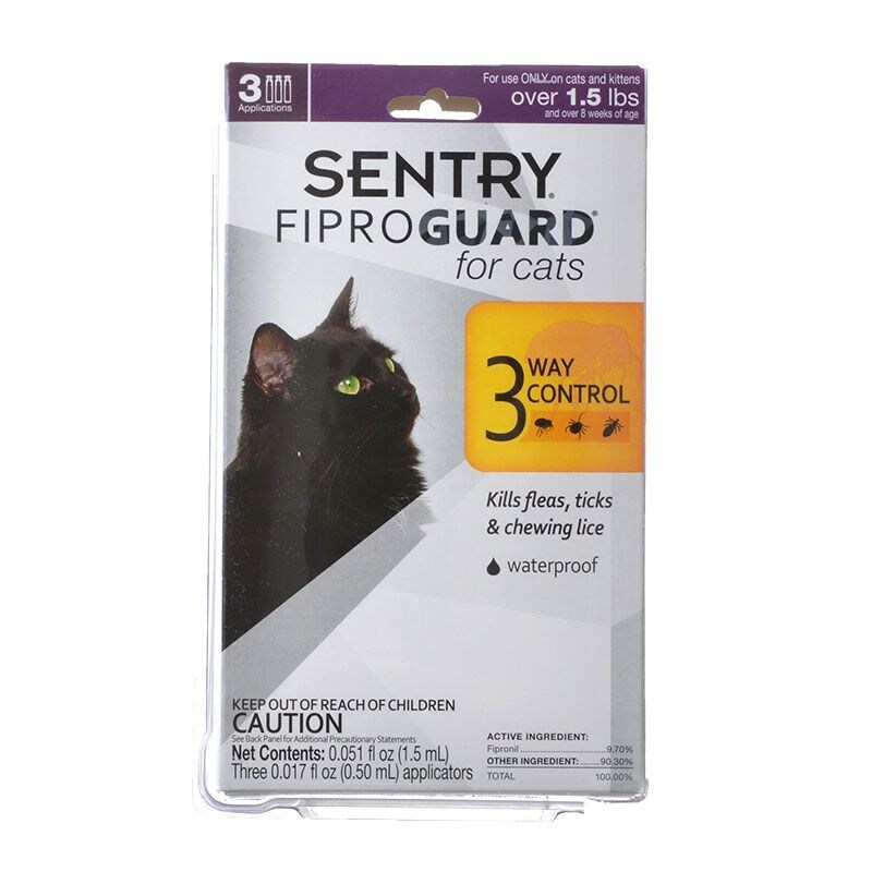 Shop Sentry Fiproguard For Cats 3 Doses Free Shipping On Orders