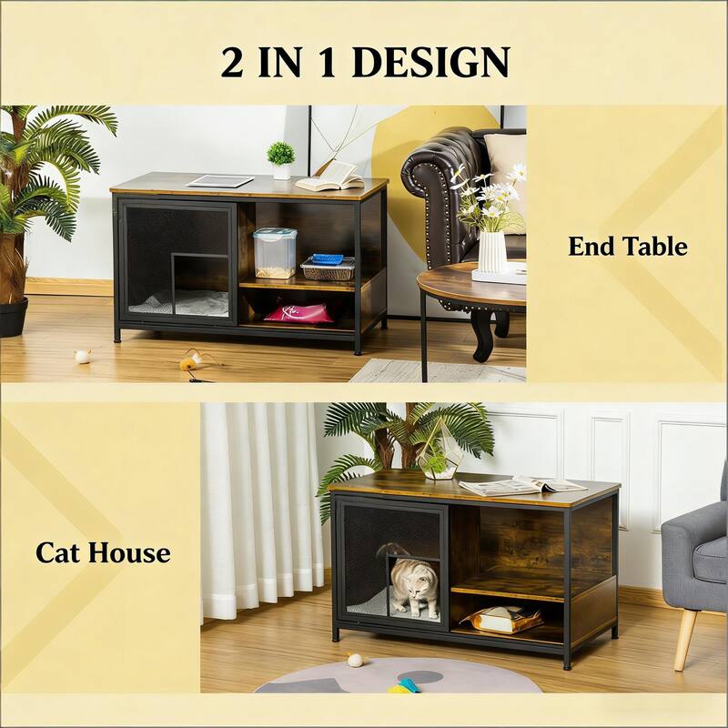 End Table Pet House,Wooden Cat House