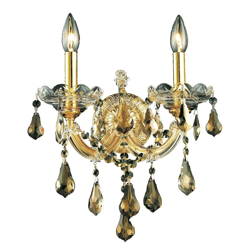 Fleur Illumination 2 light Gold Wall Sconce