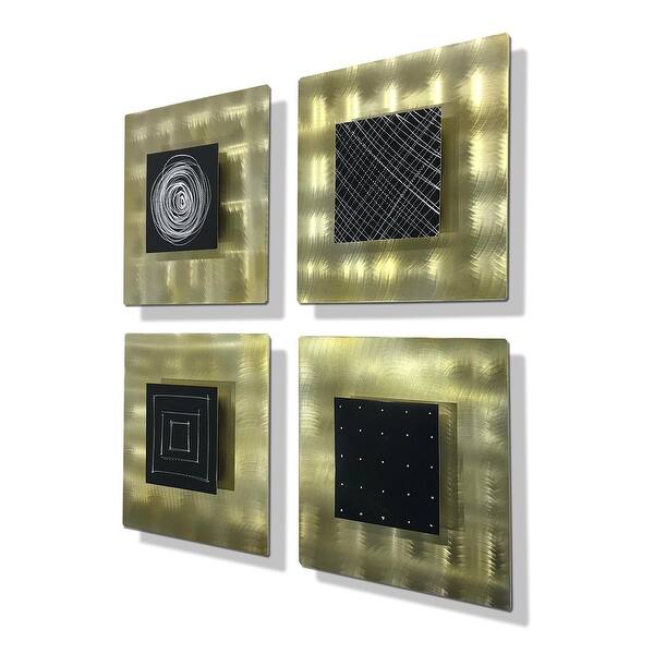 Shop Statements2000 3d Metal Wall Art Modern Black Gold Accent