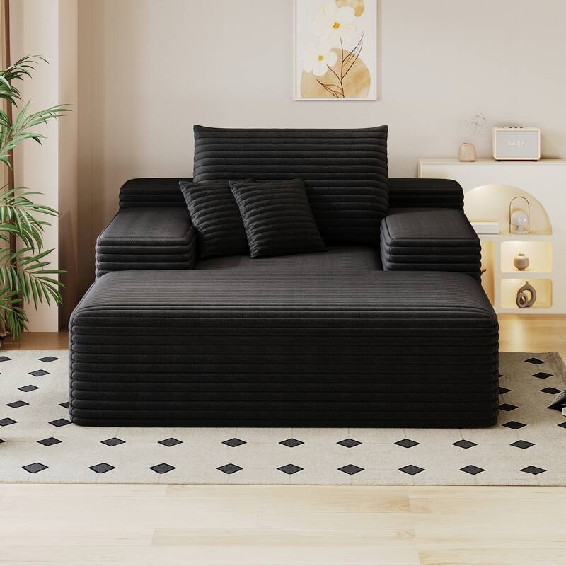 Nebula Oversized Upholstered Sofa Bed, Upholstered Sleeper Cloud Sofas Couches for Cozy Reading and Relaxation