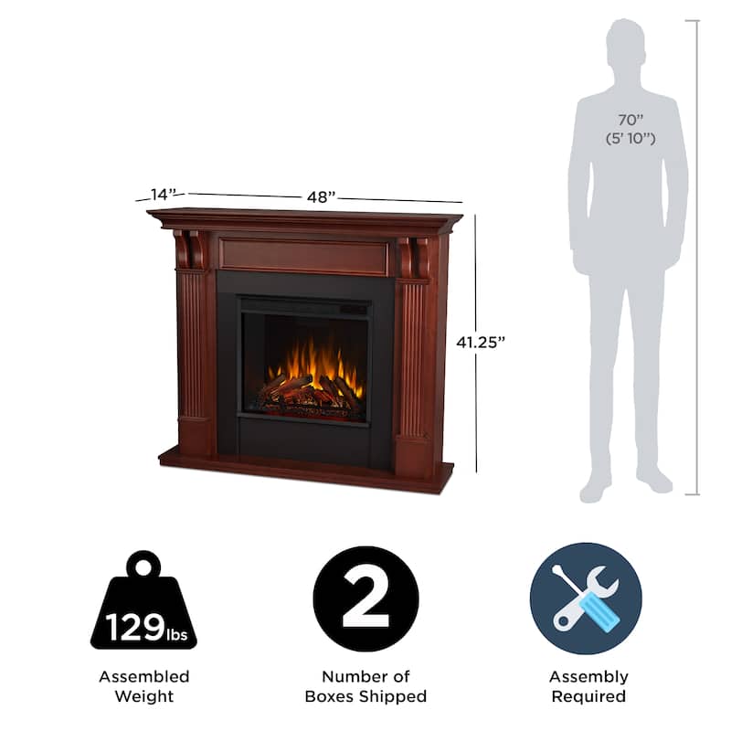 Ashley 48" Electric Fireplace by Real Flame - 48.03" L x 13.78" W x 41.25" H