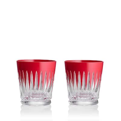 Waterford New Year Tumblers Firework, Set of 2, Red