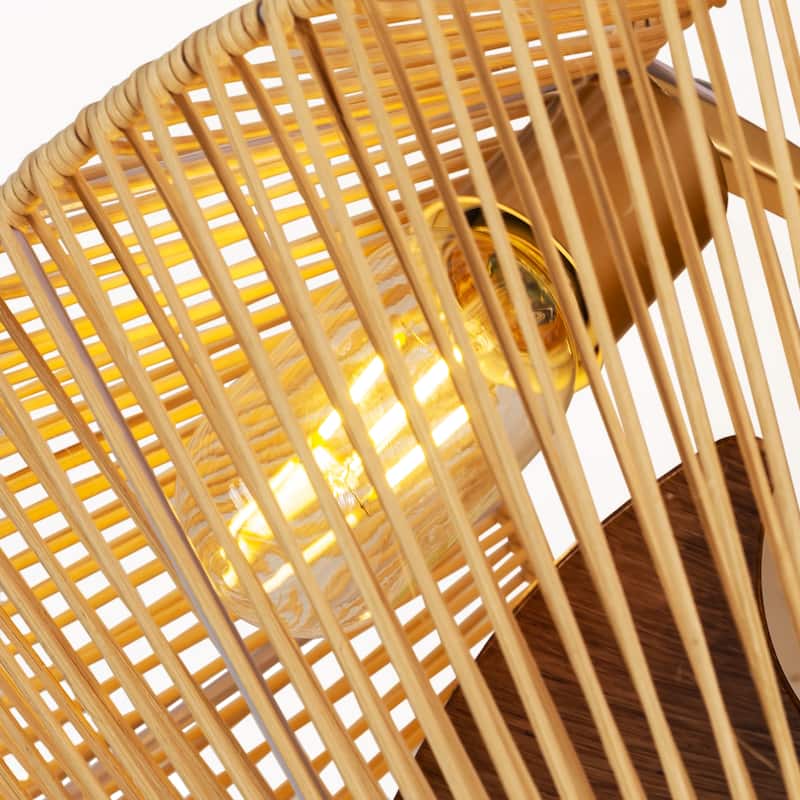 16.5"/19"/20" Vintage Distressed White Low Profile Ceiling Fan with Remote (7-Blade)