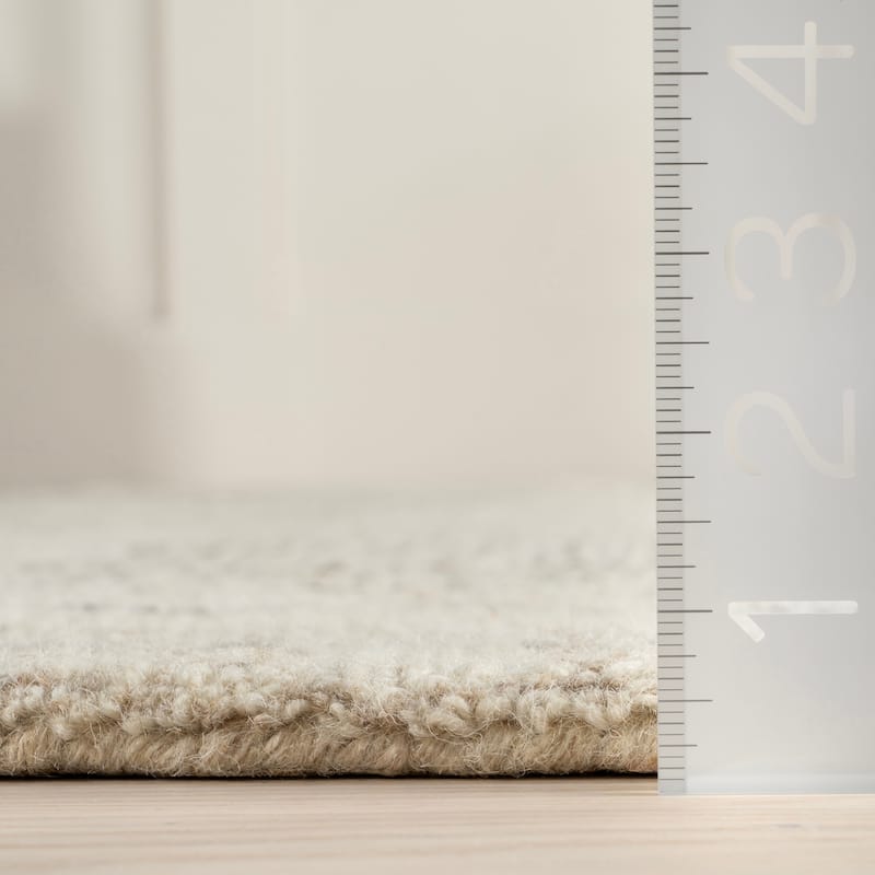 Deco Striped Tile Wool Area Rug