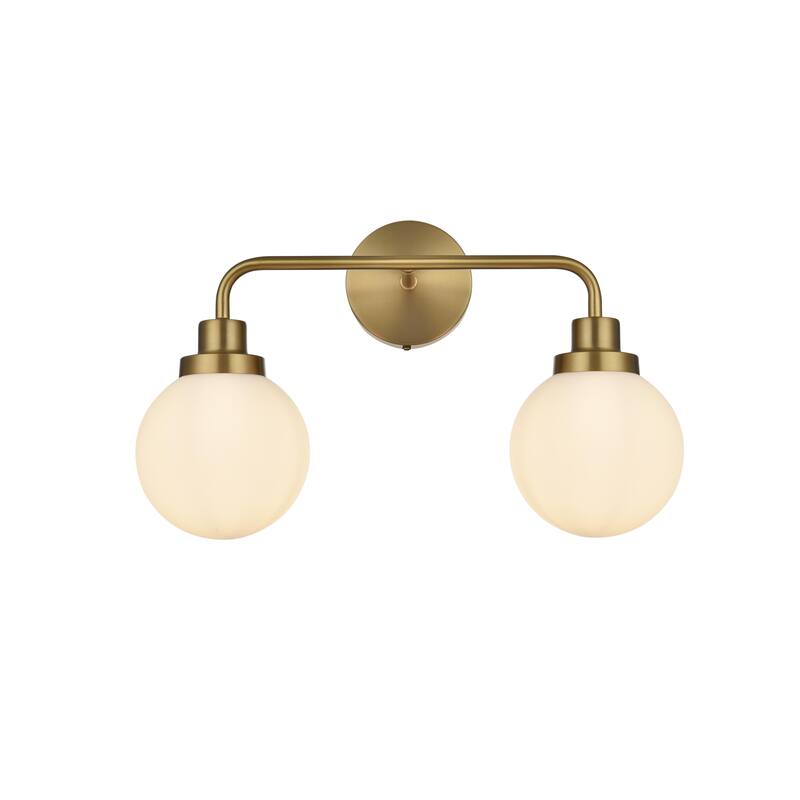 Hudson 2-light Bath Sconce with Frosted Shade