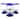Dos Sueños Mexican Hand Blown Glass - Set of 4 Hand Blown Cognac Snifter Glasses - Cobalt Blue Rim