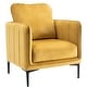 preview thumbnail 13 of 53, Nora Modern Velvet Accent Chair for Bedroom with Metal Legs