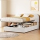 preview thumbnail 12 of 23, Full Size Teddy Upholstered Platform Bed with Hydraulic Storage System