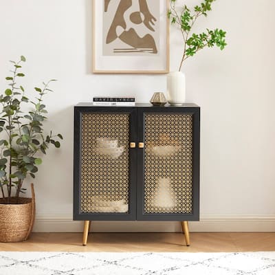 30.8'' W Wood Buffets and Sideboards Storage Cabinet