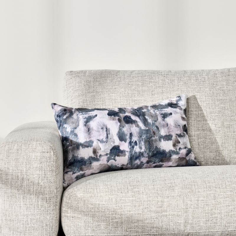 Villa by Classic Home Rue 14"x26" Blue Cotton Throw Pillow