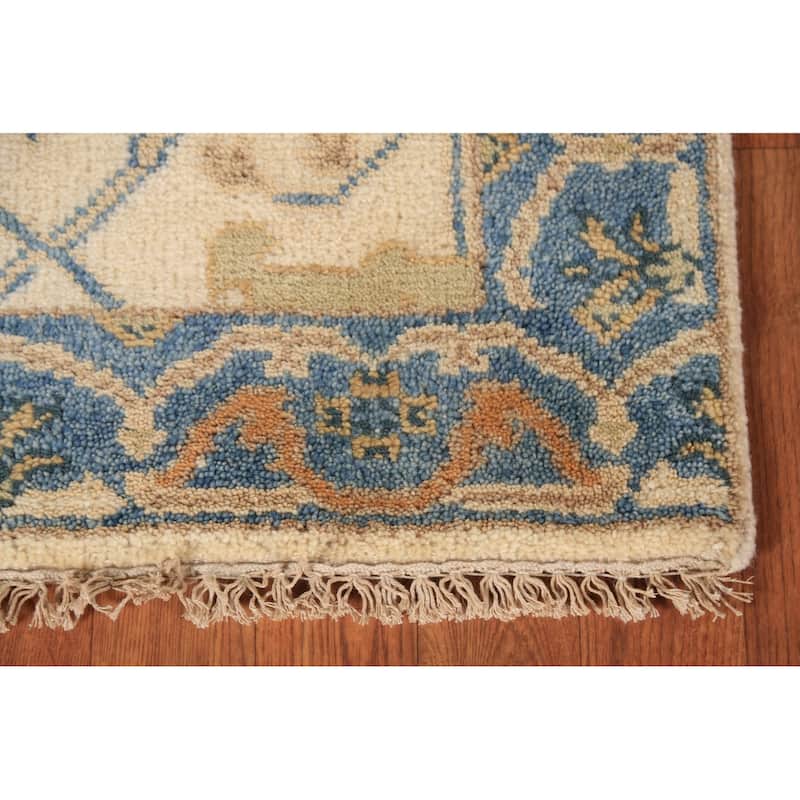 Oushak Oriental Runner Rug Handmade Transitional Wool Carpet - 2'7" x 7'11"