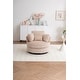 preview thumbnail 16 of 55, Oversized 360 Degreed Swivel Accent Chair Modern Soft Plush Corduroy Round Barrel Chair for Living Room Bedroom with Pillows