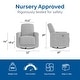 preview thumbnail 7 of 16, Baby Relax Step Swivel Nursery Chair with USB Charger