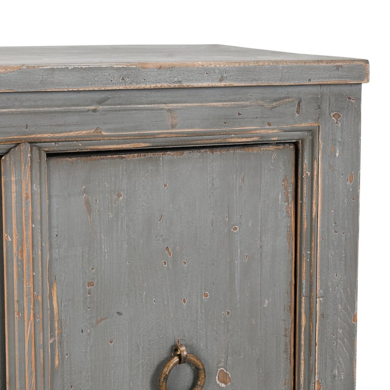 Classic Home Amherst 4-Drawer Reclaimed Pine Wood Sideboard Buffet