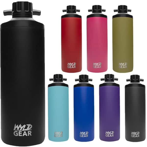 JoyJolt Glass Water Bottle with Carry Strap & Silicone Sleeve - 20 oz - Turquoise