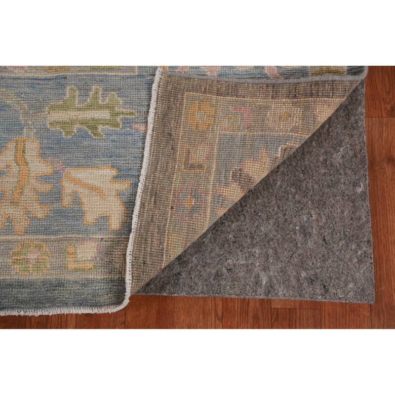 Hand Knotted Oriental 100% Wool Carpet Transitional All-Over Greys & Charcoal Oushak Area Rug - 10' 0'' X 8' 0''