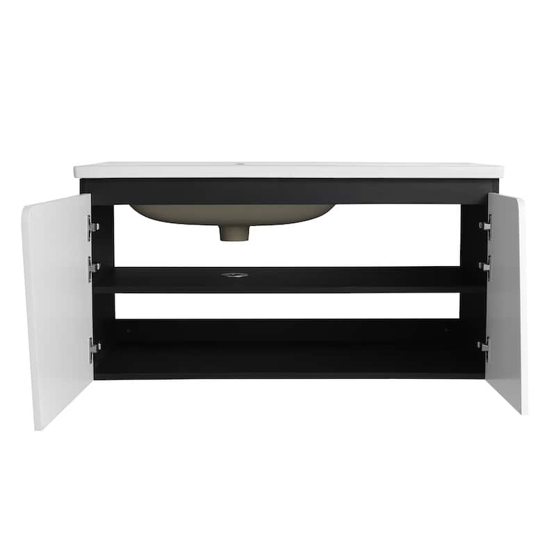Topcraft Wall-Mounted Bathroom Vanity With Sink
