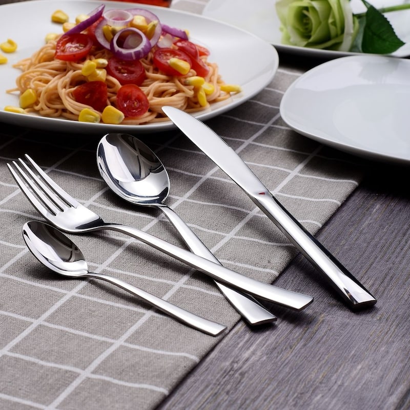 Velaze 24-piece Stainless Steel Flatware Set, Service For 6