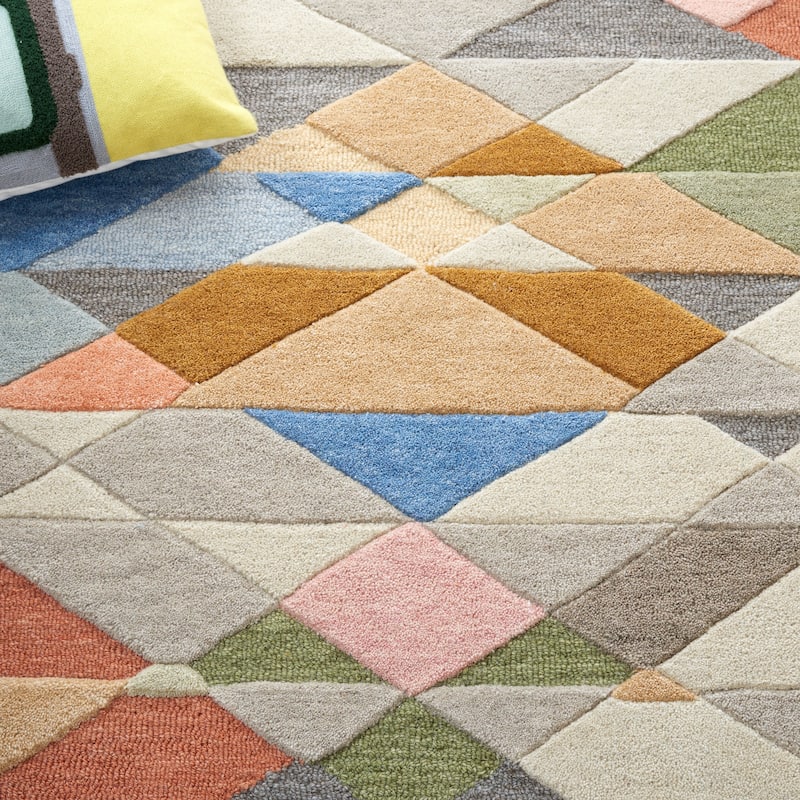 SAFAVIEH Handmade Rodeo Drive Hyrije Mid-Century Modern Wool Rug