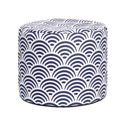 Jaxx Spring Outdoor Ottoman, Marine Scales