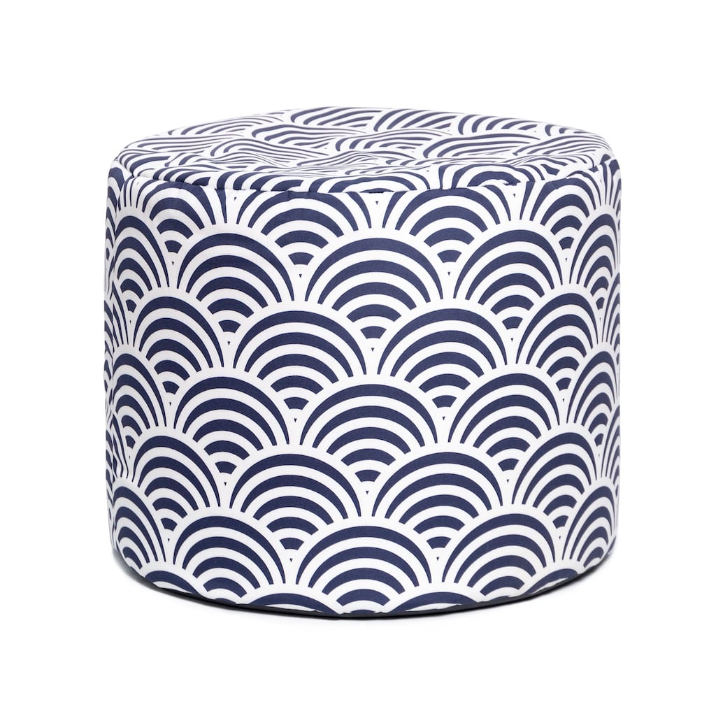 Jaxx Spring Outdoor Ottoman, Marine Scales