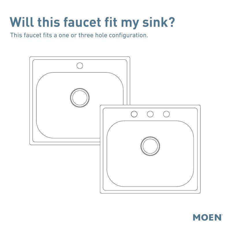 Moen Belfield 1.5 GPM High-Arc Single Handle Kitchen Faucet with