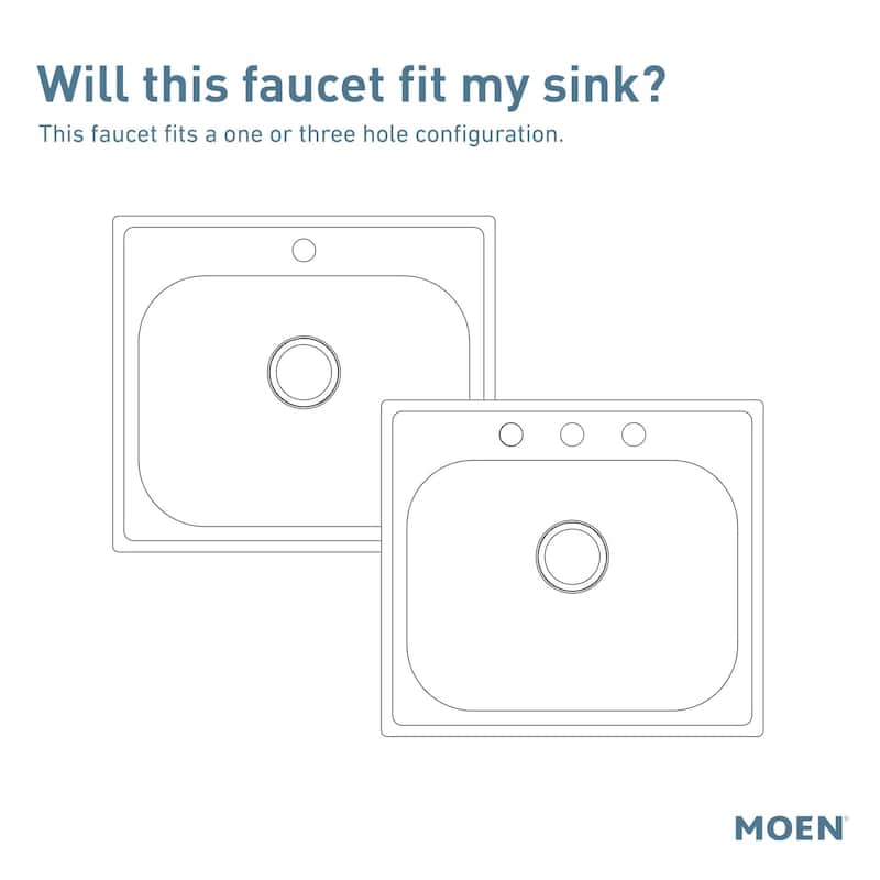 Moen Belfield 1.5 GPM One-Handle High Arc Pulldown Kitchen Faucet with