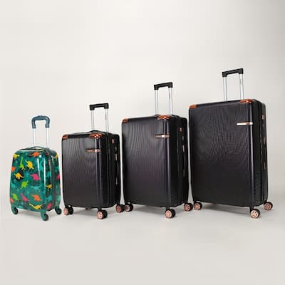 4-piece hard luggage, 360 ° dual rotating four-wheel luggage, password lock