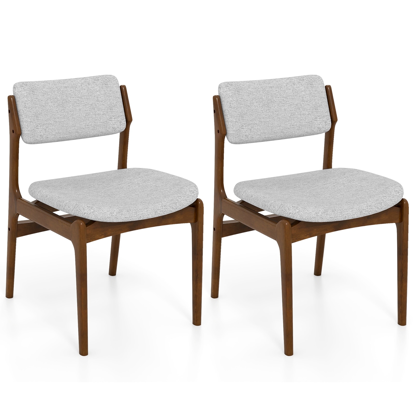 Gymax Modern Padded Dining Chairs Set of 2 w/Padded Seat Tilt Backrest