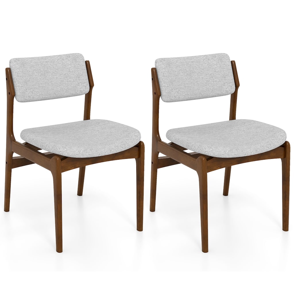 Gymax Modern Padded Dining Chairs Set of 2 w/Padded Seat Tilt Backrest