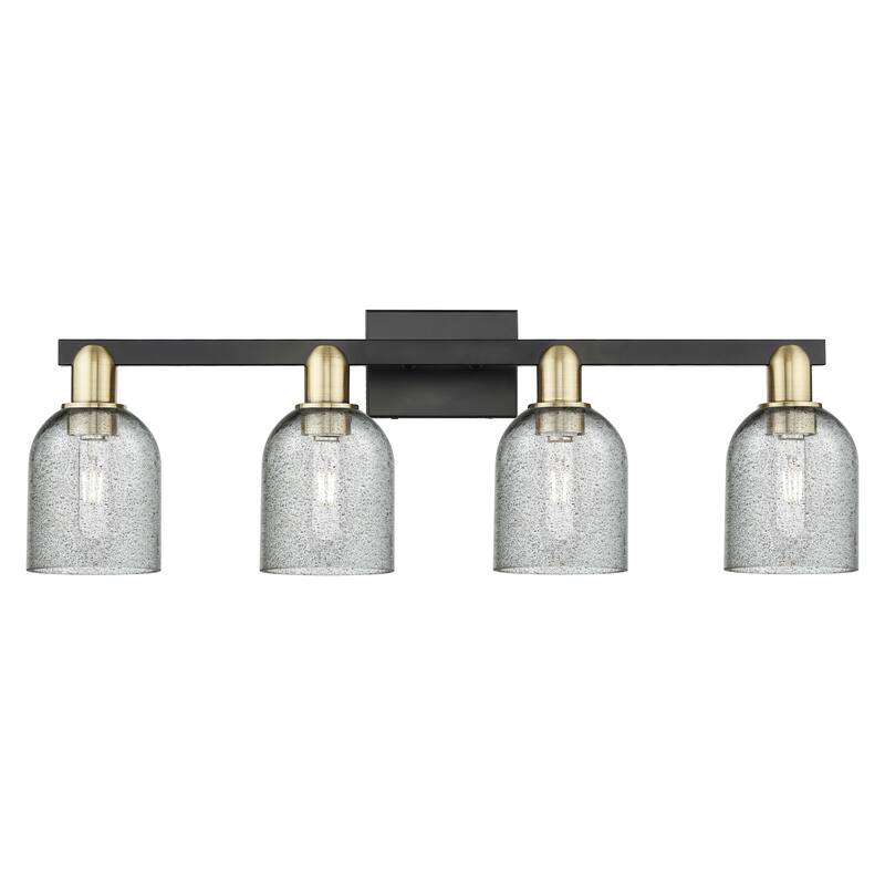 Innovations Lighting Endless Possibilities Arcadia - Caledonia - 4 Light 32" Bath Vanity Light - Charcoal/Black Antique Brass