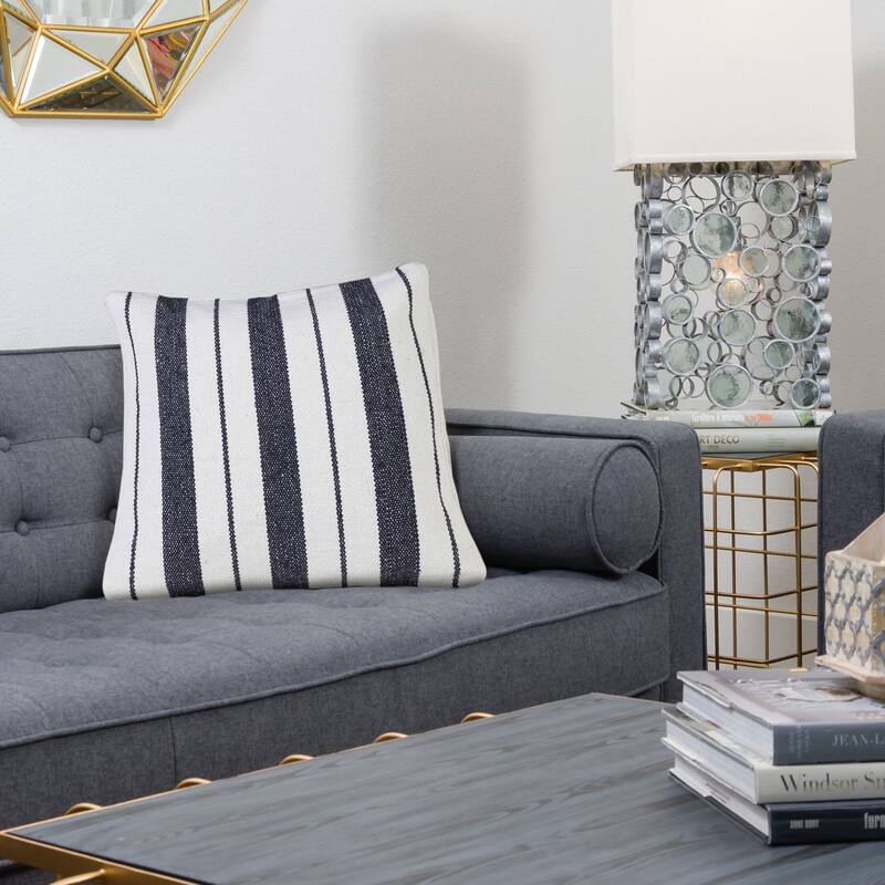 Sevita Triple Center Striped Throw Pillow