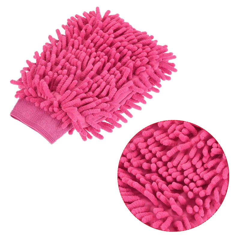 Microfiber Soft Chenille Wash Mitten Dusting Glove for House Cleaning