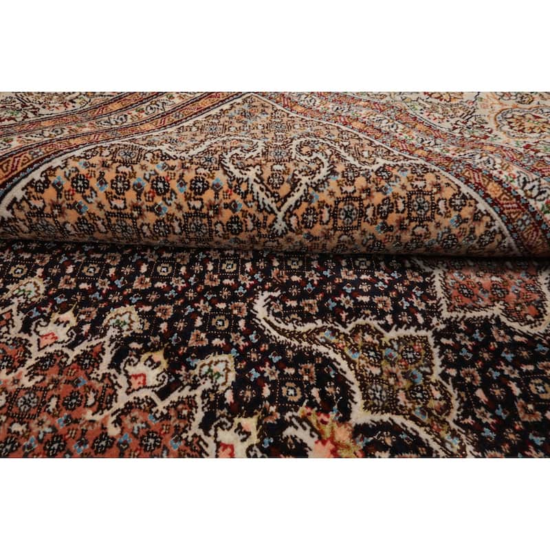 8'9''x11'2'' Hand Knotted Wool Midnight Blue Traditional 400 KPSI Rug - 8' 9'' x 11' 2''