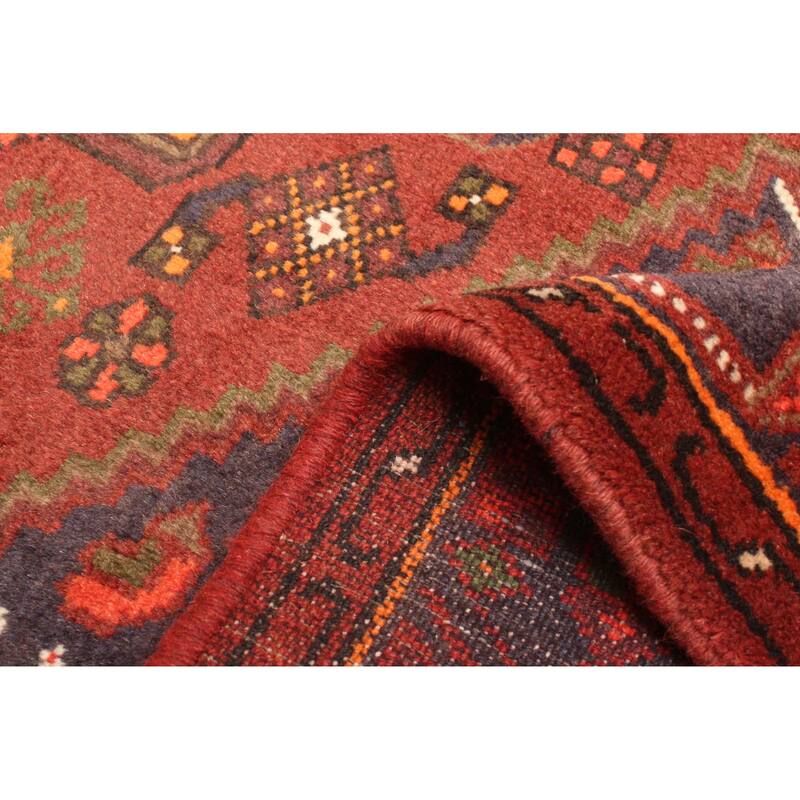 ECARPETGALLERY Hand-knotted Andelz Dark Red Wool Rug - 4'0 x 6'8