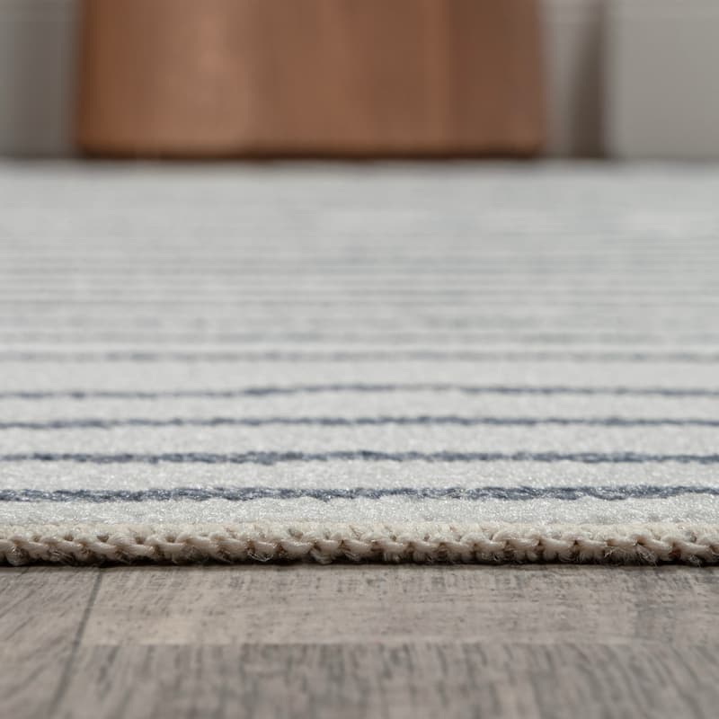 JONATHAN Y Arches Contemporary Glam Geometric Machine-Washable Cream/Dark Gray Area Rug