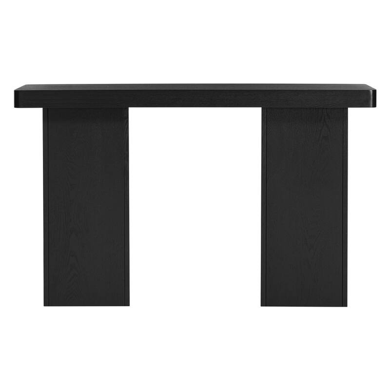 50" Modern Console Table Entryway Sofa Table with Solid Wood Veneer - 49.21"L x 13.78"W x 30.31"H