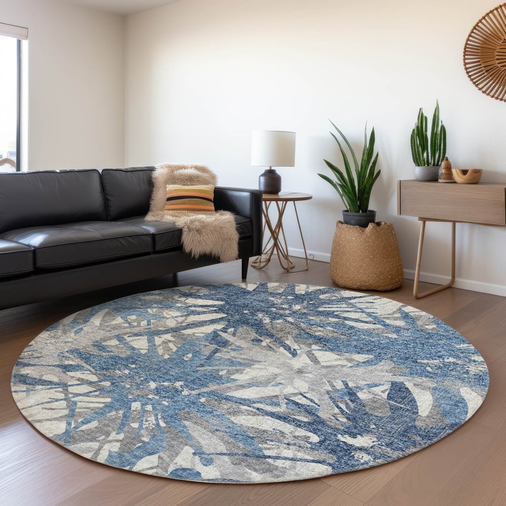 Premium Washable Super Soft Abstract Starburst Mayfield Rug