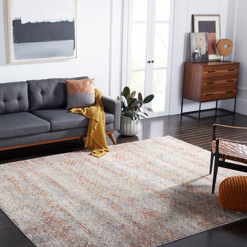 SAFAVIEH Valencia Senija Vintage Rug - 4' x 6'2" - Beige/Rust