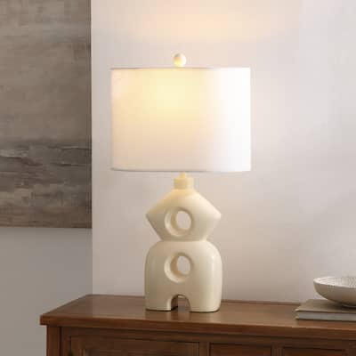 SAFAVIEH Era 25-inch Resin Table Lamp (LED Bulb Included) - 9"W x 14"D x 25"H