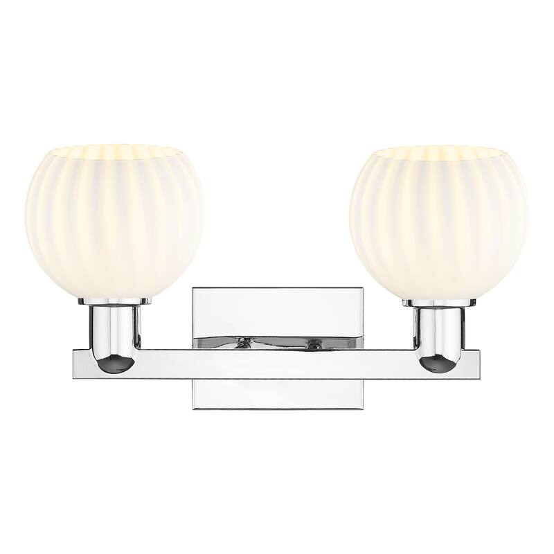 Innovations Lighting Endless Possibilities Arcadia - White Venetian - 2 Light 17" Bath Vanity Light