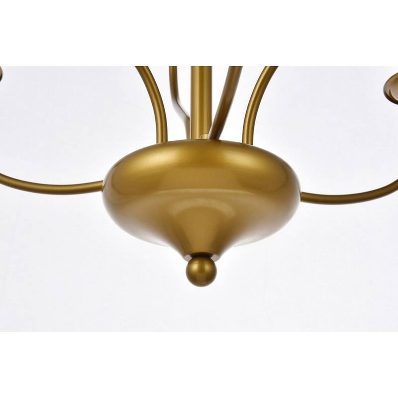 Wylda 6 Light Pendant in black - 24 Inch
